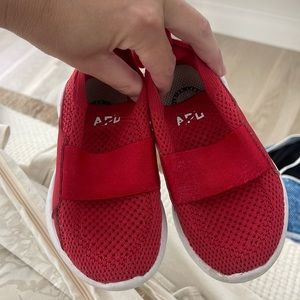 Toddler red APL sneakers